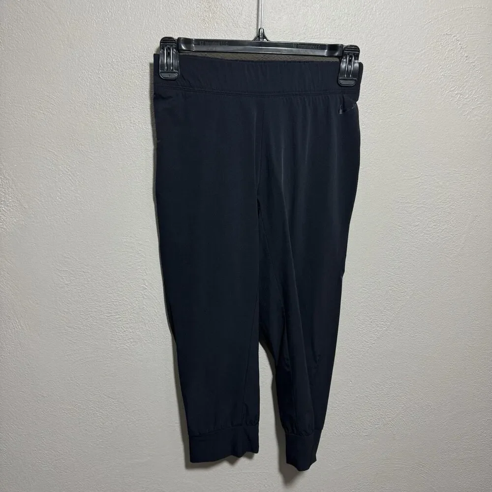 NIKE Womens Woven Bliss Skinny Training Capri 642528-010 Sz XS Active Gym Train
